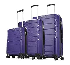 Chroma Set of 3 Hard Luggage (55+65+75cm) | Cabin, Medium and Large Check-in Luggage | Robust Construction with Strong Whee…