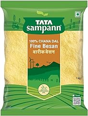 Tata Sampann 100% Chana Dal Fine Besan, Gram Flour, 1 Kg