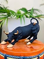 LETS CATCH UPP Geometric Bull Sculpture | Abstract Animal Figurine for Home Office Desk Decor | Modern Room Decoration...