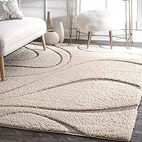 CARPET EMPORIO Premium Polyester Decorative Shaggy Carpet Bedside Runner Area Rug for Home Bedroom Kitchen Office Hall...